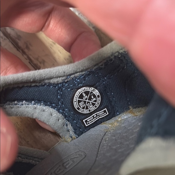 Keen Blue and Gray Outdoor Sandals with Protective Toe - Picture 5 of 10
